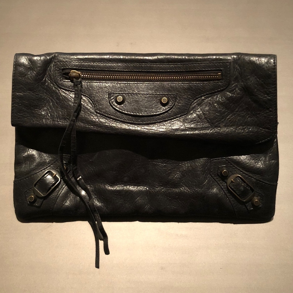 Balenciaga - Classic Motocross Envelope Clutch